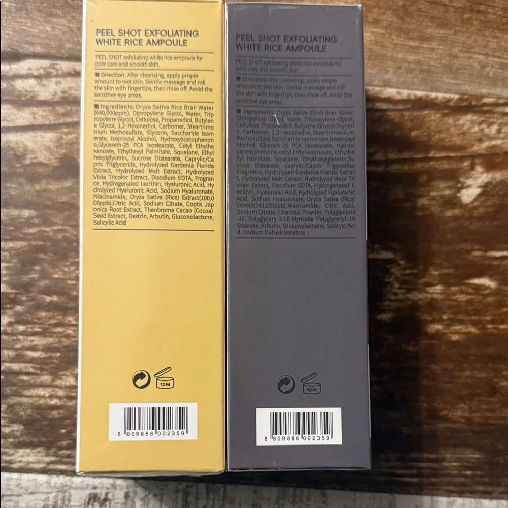 Dr. Melaxin Peel Shot Exfoliant Ampoule Duo — White & Beige Accents - Picture 2 of 2